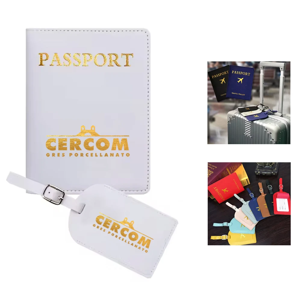 Leatherette Luggage Tag & Passport Holder 1