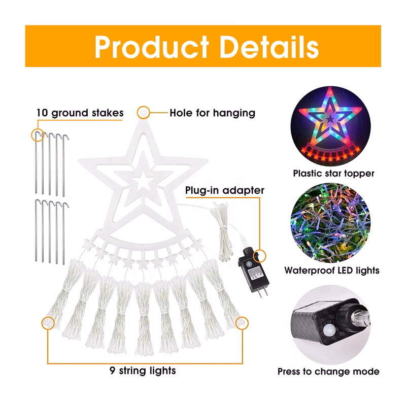 Magic Star Waterfall Light with App Control