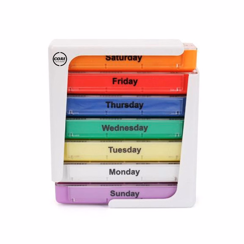 Stackable Daily Pill Organizer 7 Day 4 Times