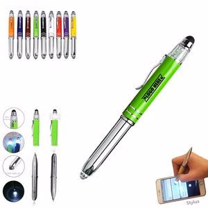 Screen Touch Ballpoint Pens With Flashlight