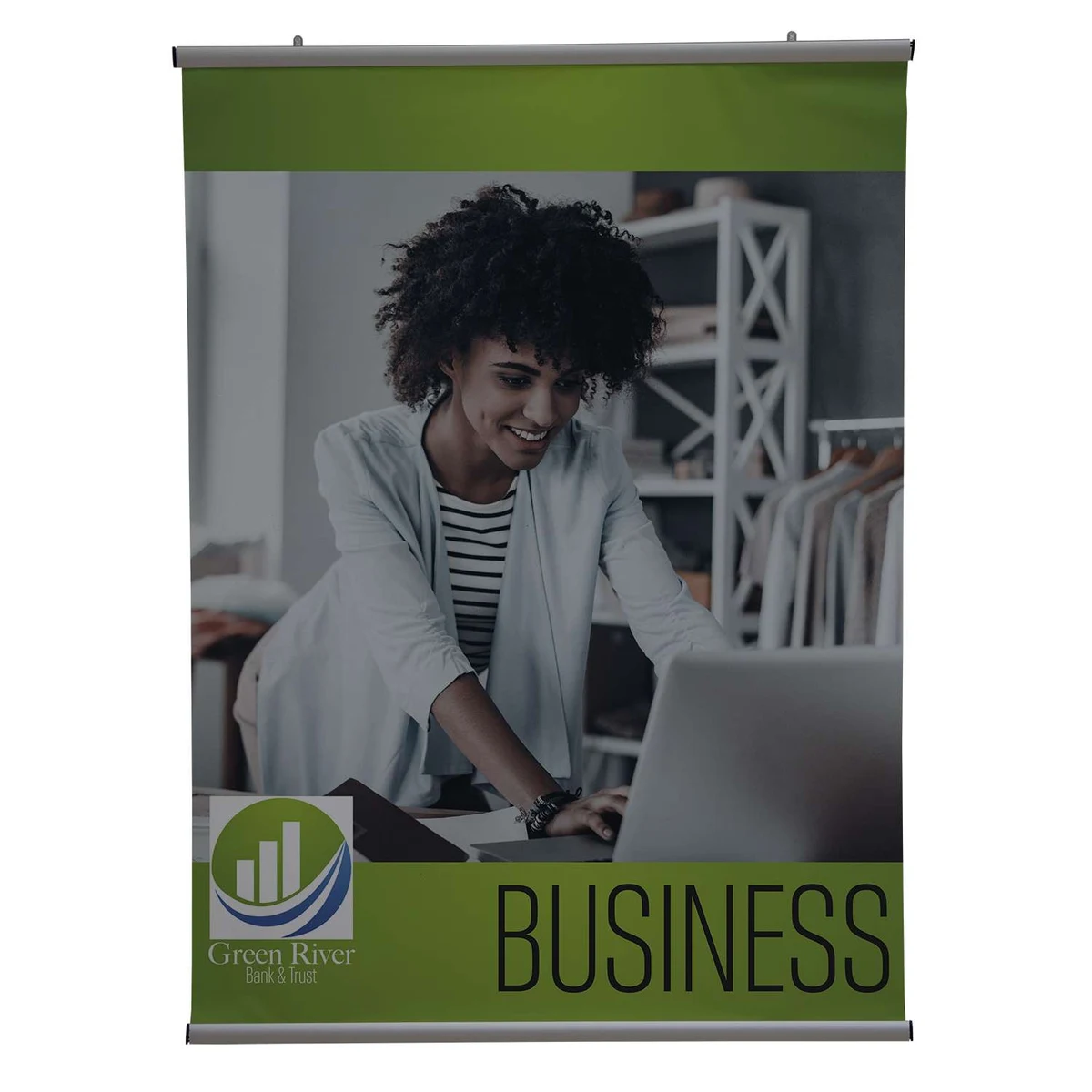 36" x 48" EasySnap Hanging Banner Kit - 13 oz. Vinyl (Double-Sided) 1