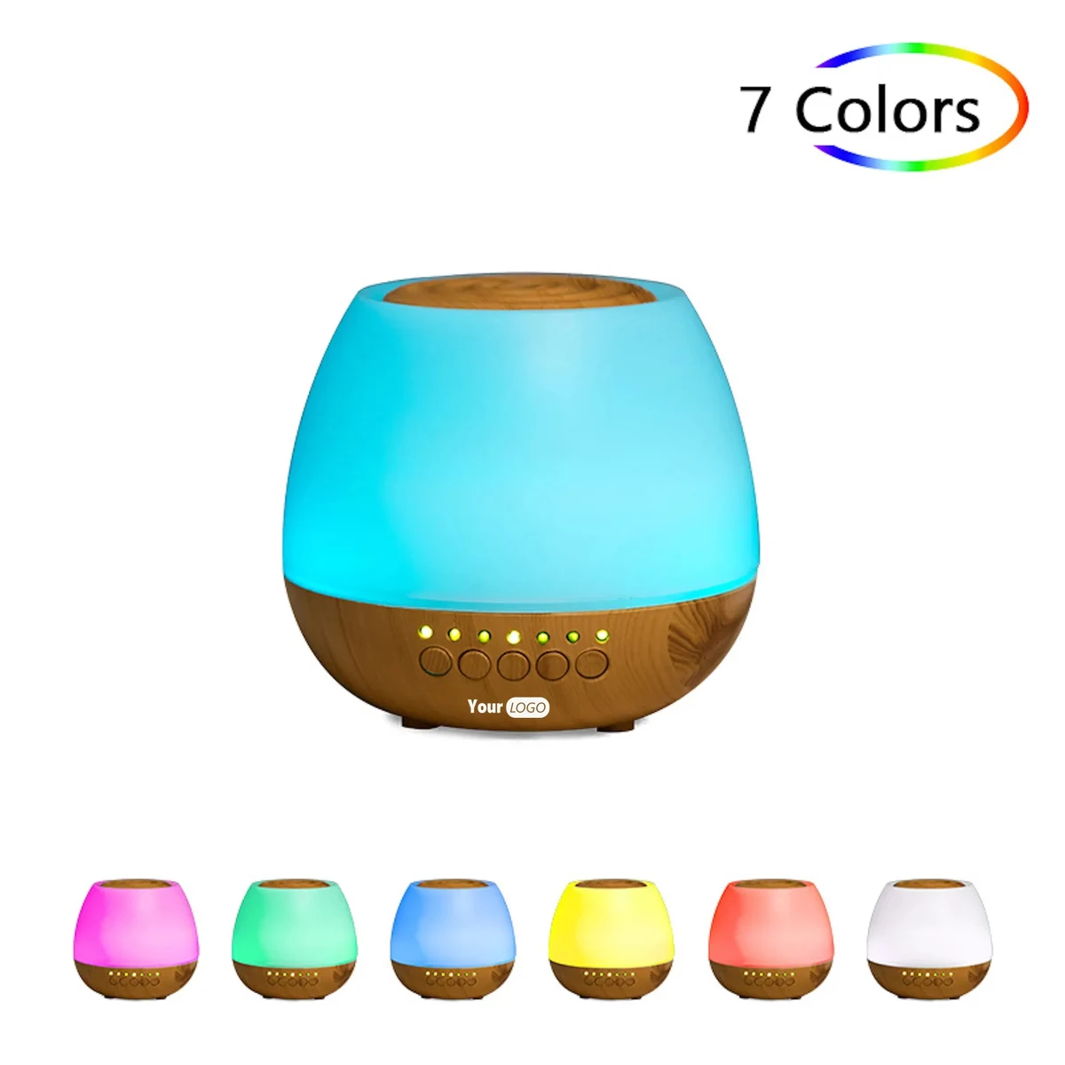 Oils Aromatherapy Diffuser Cool Mist Humidifier with 7 Color 1