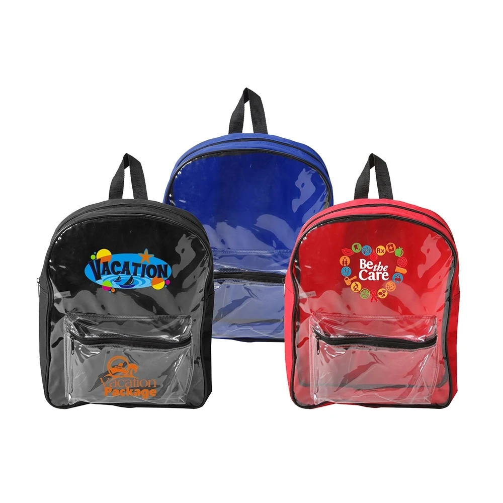 Clear Front PVC Backpack 1