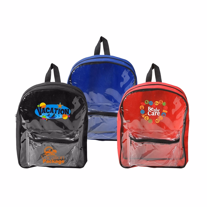 Clear Front PVC Backpack