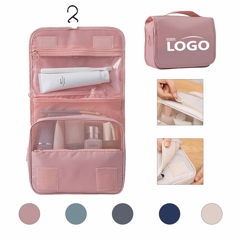 Foldable Multi Compartment Portable Makeup Bag