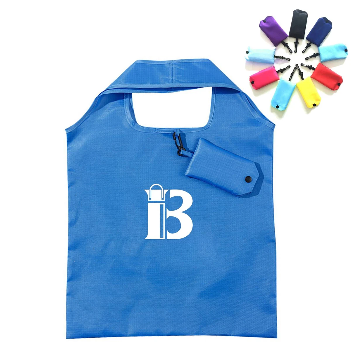 Oxford Foldaway Vest Shopping Tote Bag, custom tote bag with logo imprint 1
