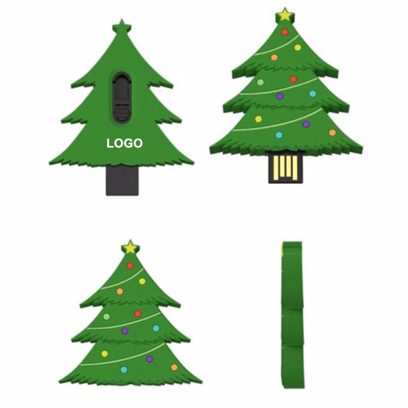 2GB Christmas Tree USB Flash Drive