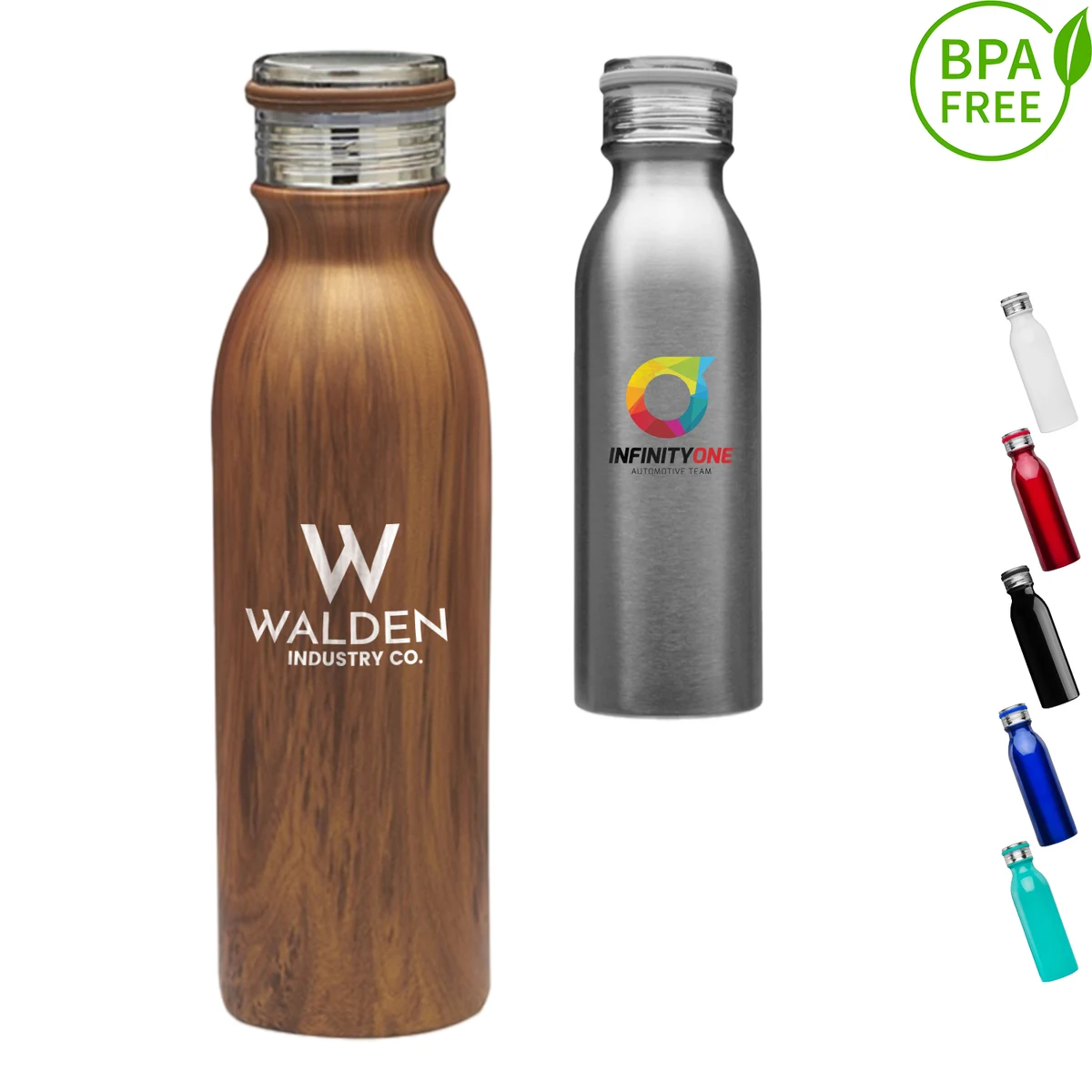 20 oz. BPA free Stainless Steel Sports Bottle w/ carry loop 1