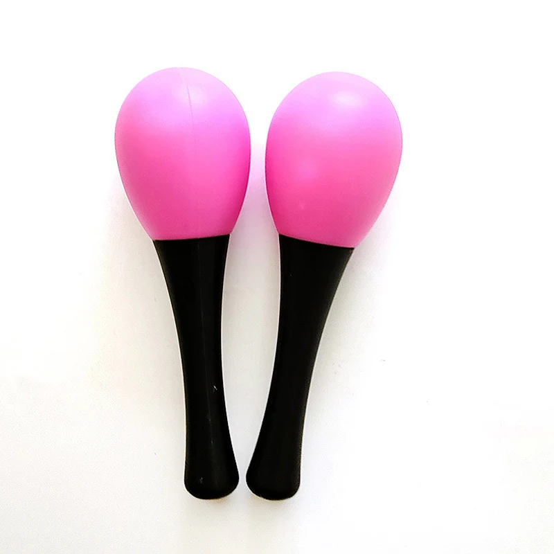 Plastic Colored Sand Hammer Toy with a sleek black handle and consistently 1