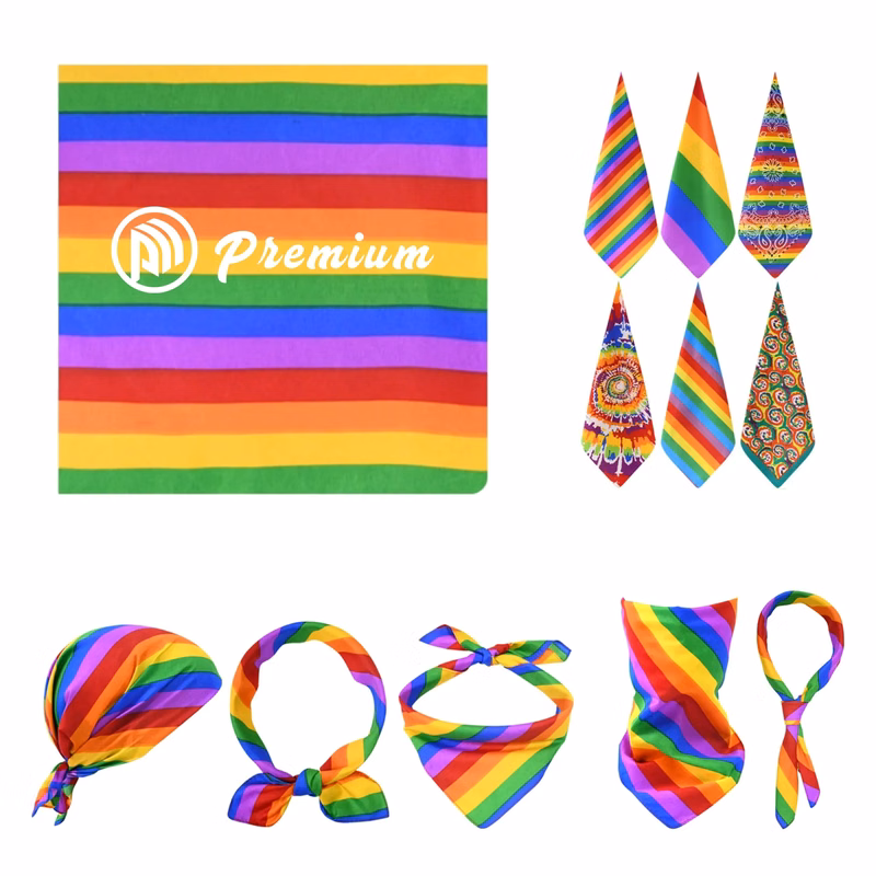 Rainbow Square Bandana LBGTQ