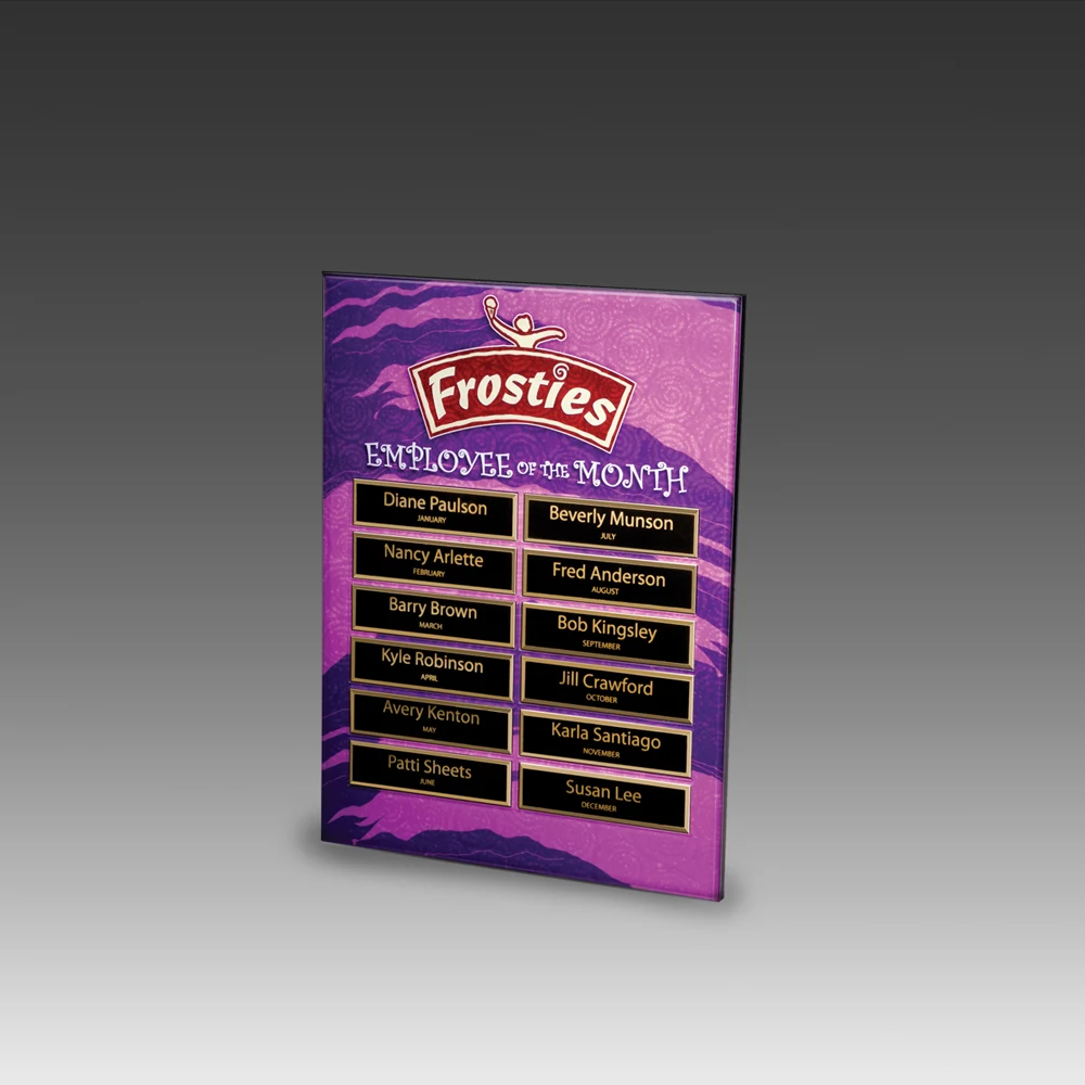 AcryliPrint HD Perpetual Plaque w/Magnetic Plate 1