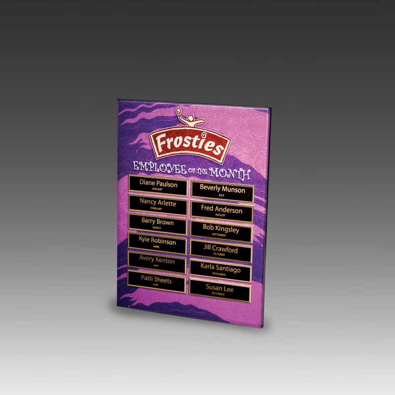 AcryliPrint HD Perpetual Plaque w/Magnetic Plate