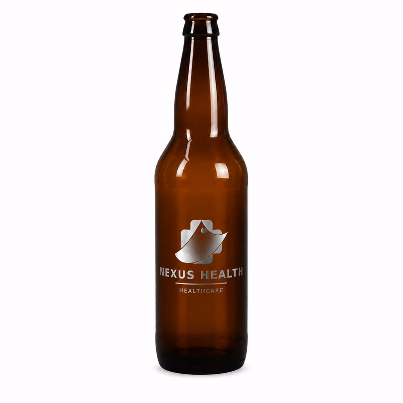 22 oz Amber Beer Bottle