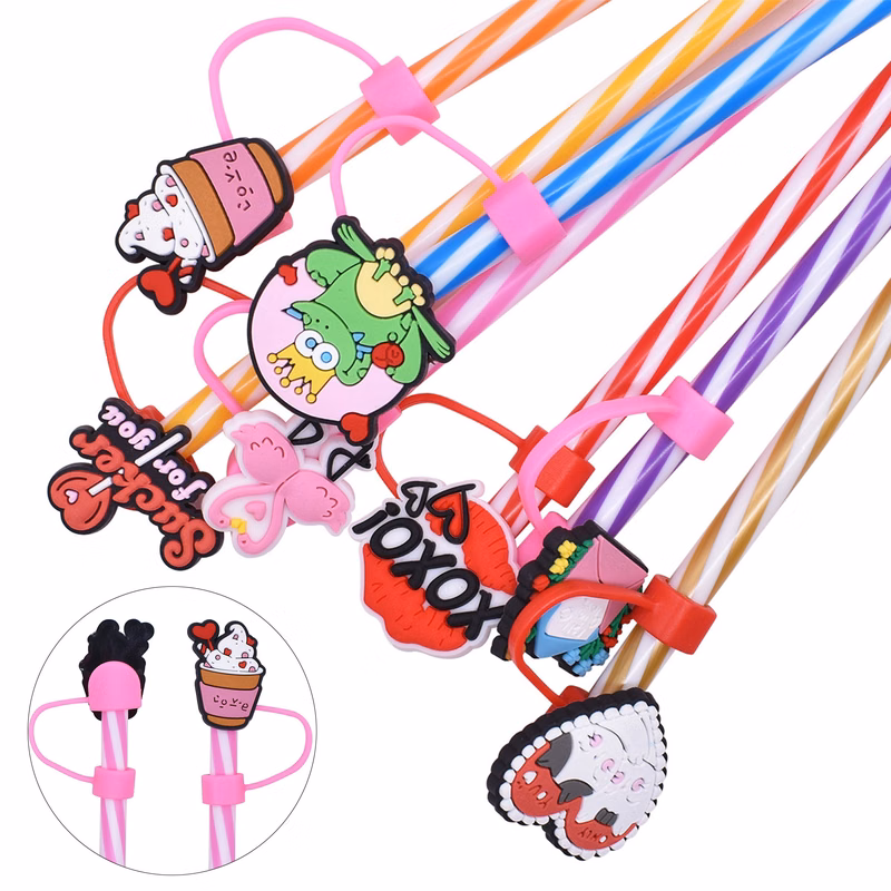 Customizable Silicone Straw Covers