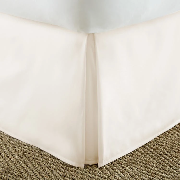 Premium Bed Skirts - Ivory Cali King Pleated 1