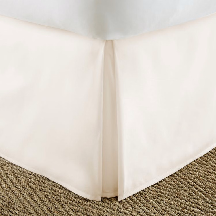 Premium Bed Skirts - Ivory Cali King Pleated