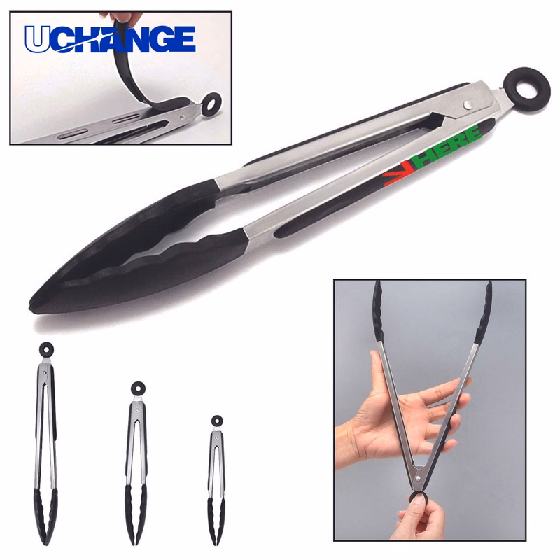 Stainless Steel Silicone Food Tongs