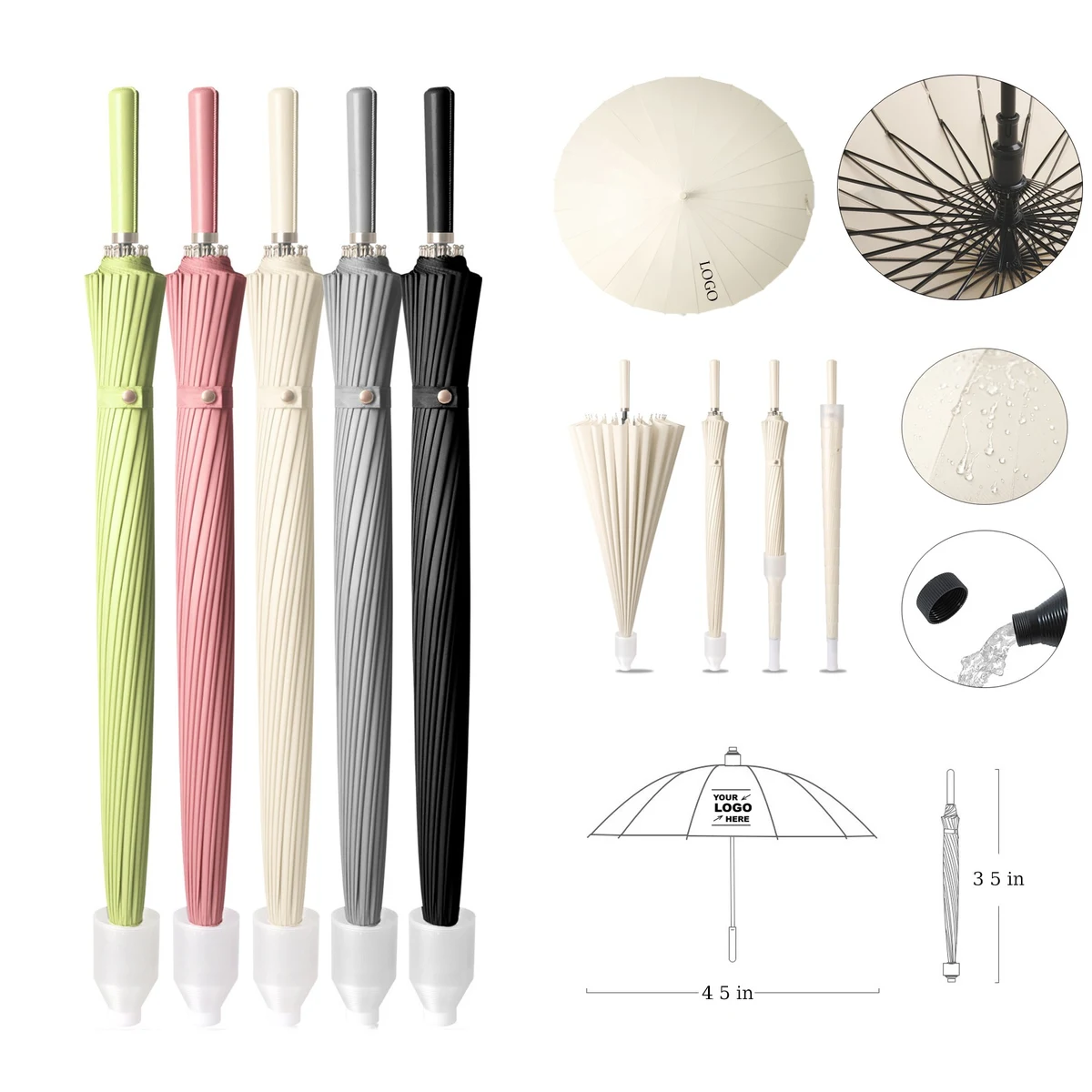 Golf Umbrella With Waterproof Cover 1