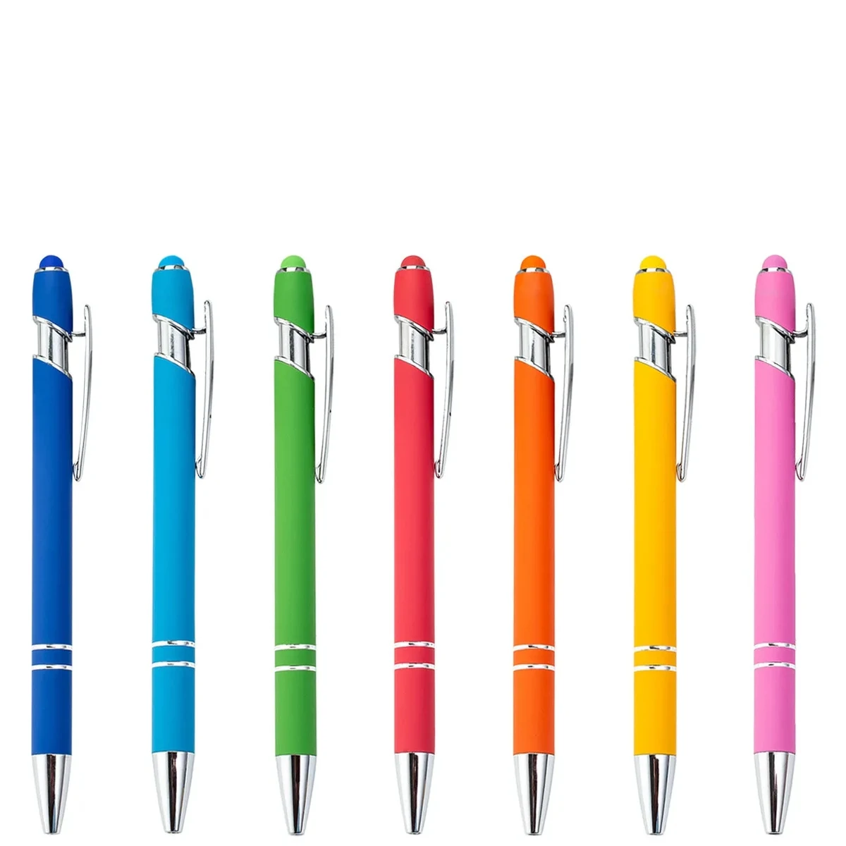 Retractable Touch Aluminum Stylus Pen Laser Engraved 1