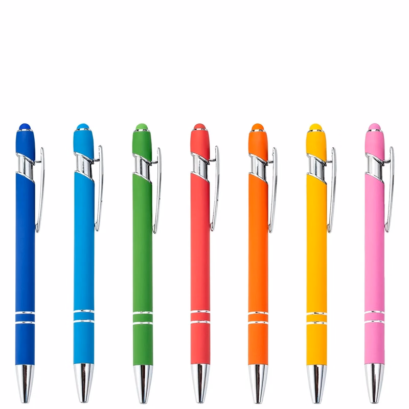 Retractable Touch Aluminum Stylus Pen Laser Engraved