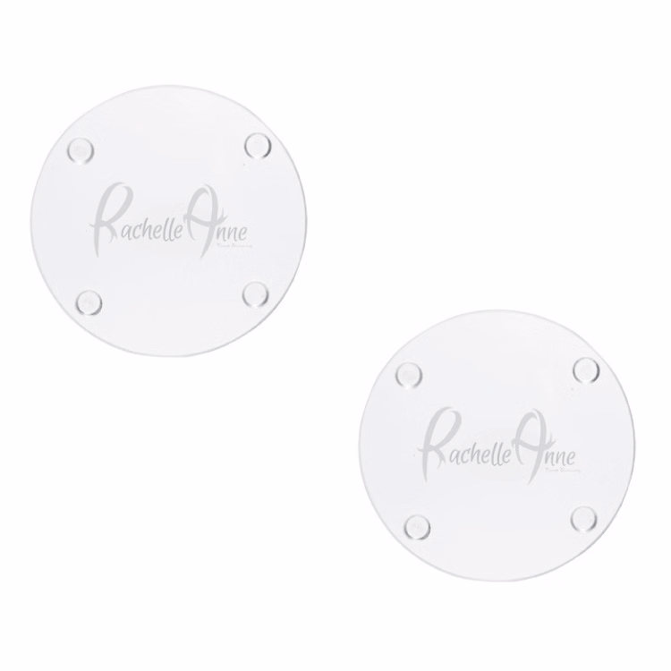 4" Round Custom Glass Coaster