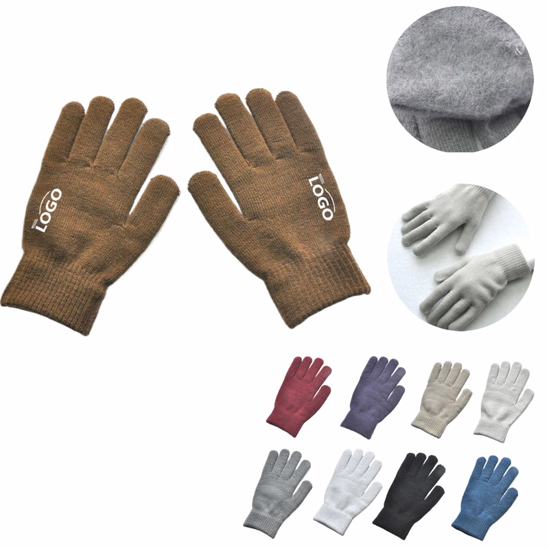 MOQ100 Thick Knit Winter Gloves Warm Cycling