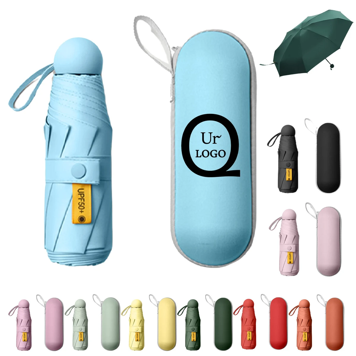 Portable Five-Fold Compact Umbrella 1