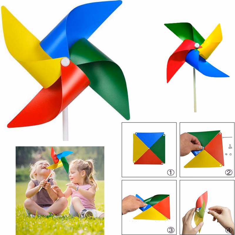 Four-Leaf Color Pinwheel