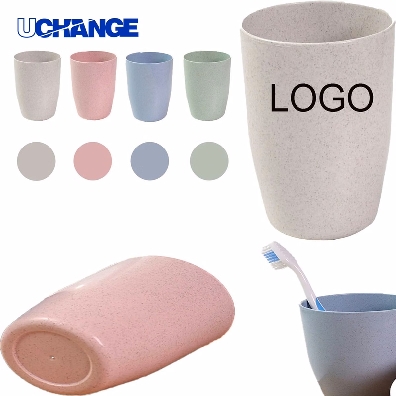 Biodegradable Wheat Straw Toothbrush Cup Container