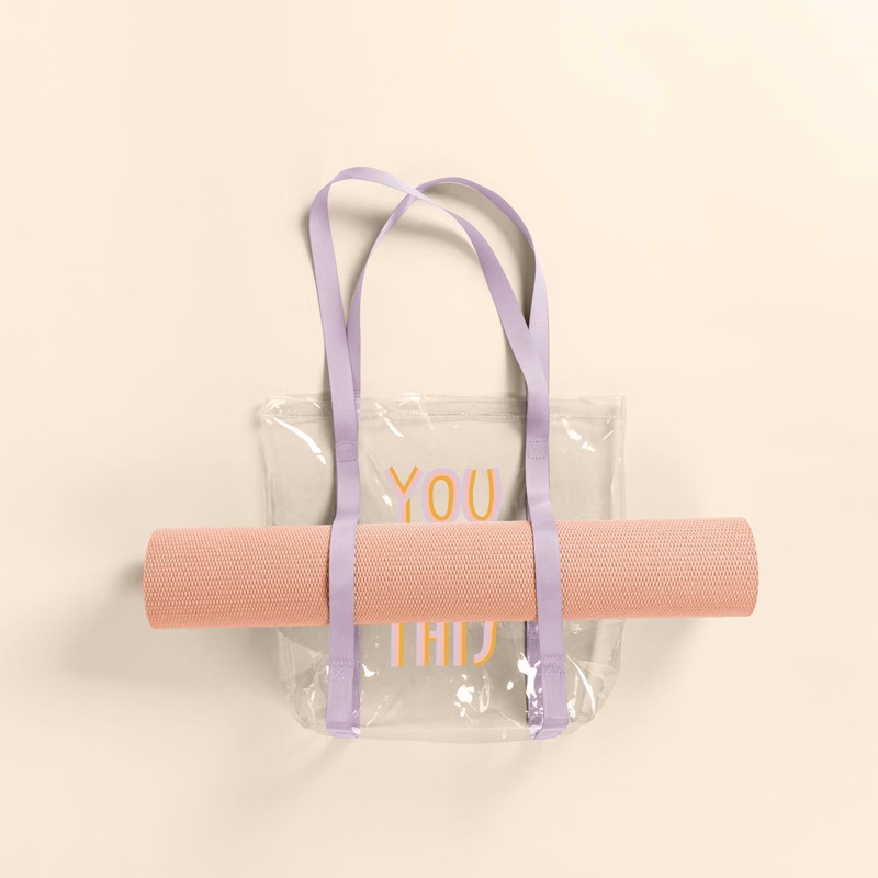 SHAMWOW YOGA TOTE - CLEAR VINYL