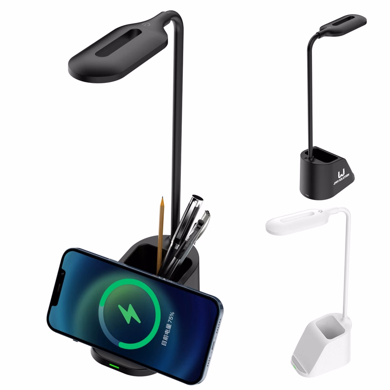 Desk Lamp Organizer With Wireless Charger