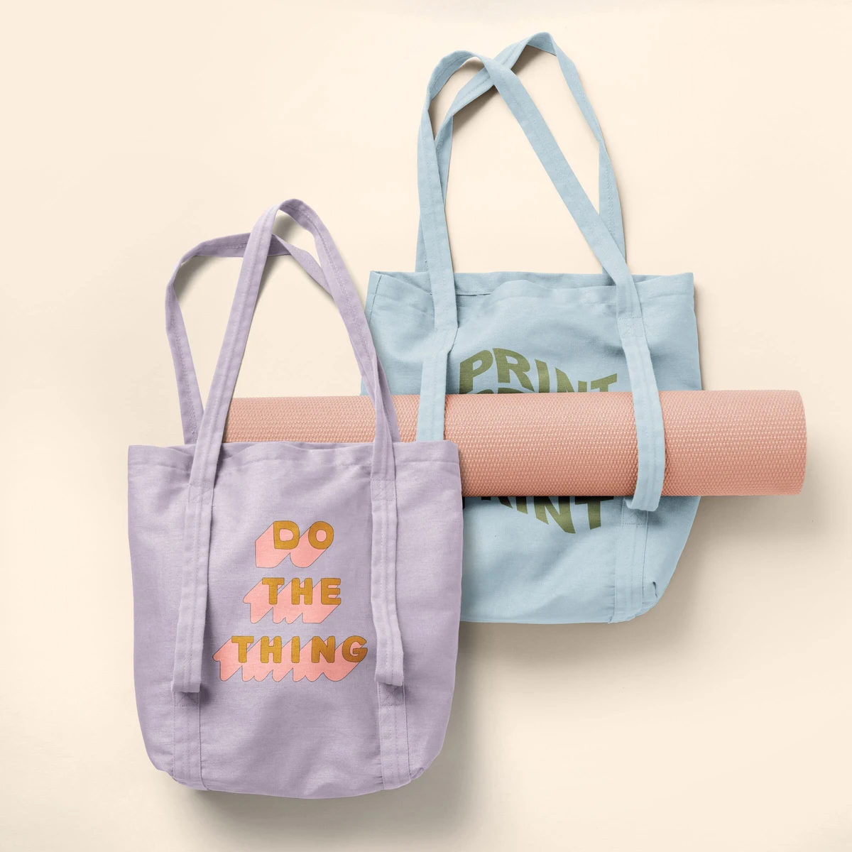 SHAMWOW YOGA TOTE - COLORED CANVAS 1