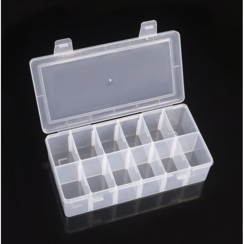 12 Grids Plastic Clear Organizer Box