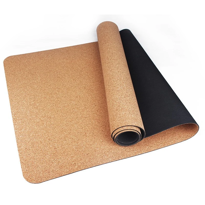 Non-Slip Cork Natural Rubber Mat Household Outdoor Exercise Fitness Yoga Mat 1