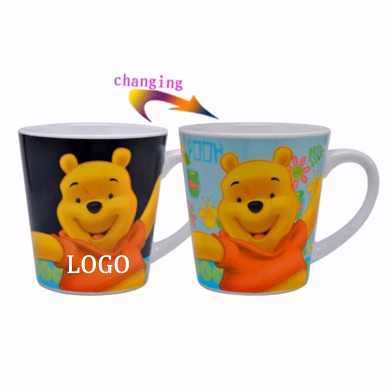 12 Oz. V Shape Heat Color Changing Ceramic Mug