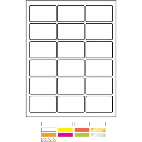Laser Labels Printed (2½"x1-9/16") 1
