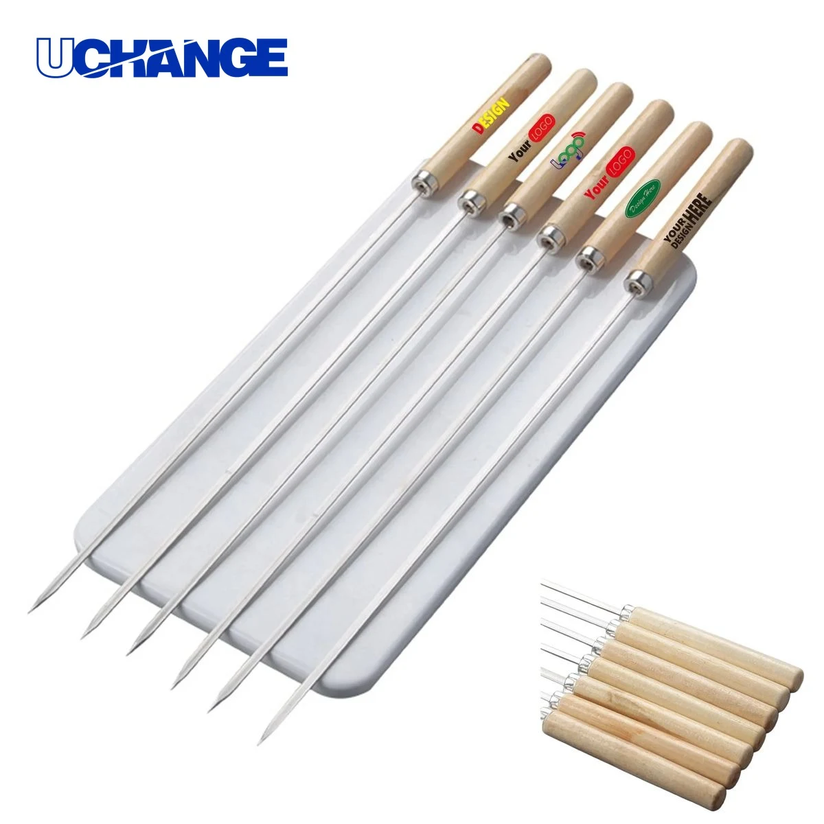 Stainless Steel Skewer Tool for BBQ 1