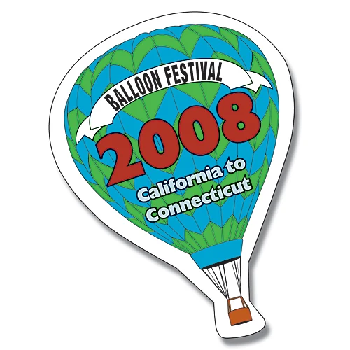 Magnet - Hot-Air Balloon Shape (2.63x3.5) - 20 Mil. 1