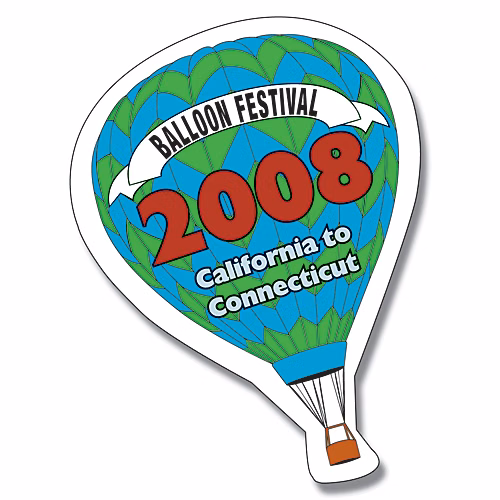Magnet - Hot-Air Balloon Shape (2.63x3.5) - 20 Mil.