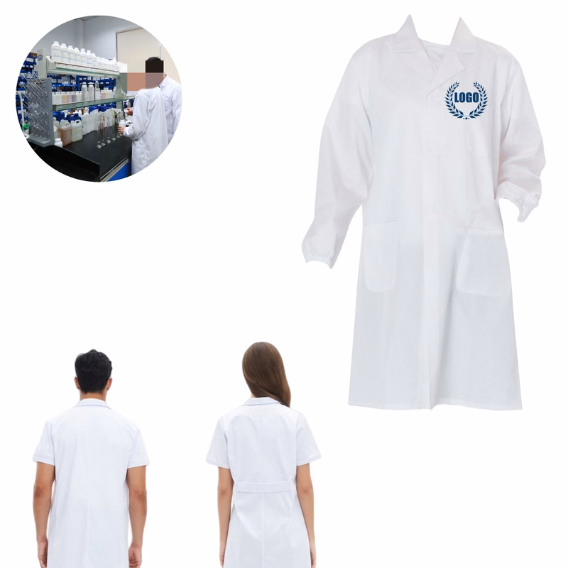 Unisex Medical Lab Coat White