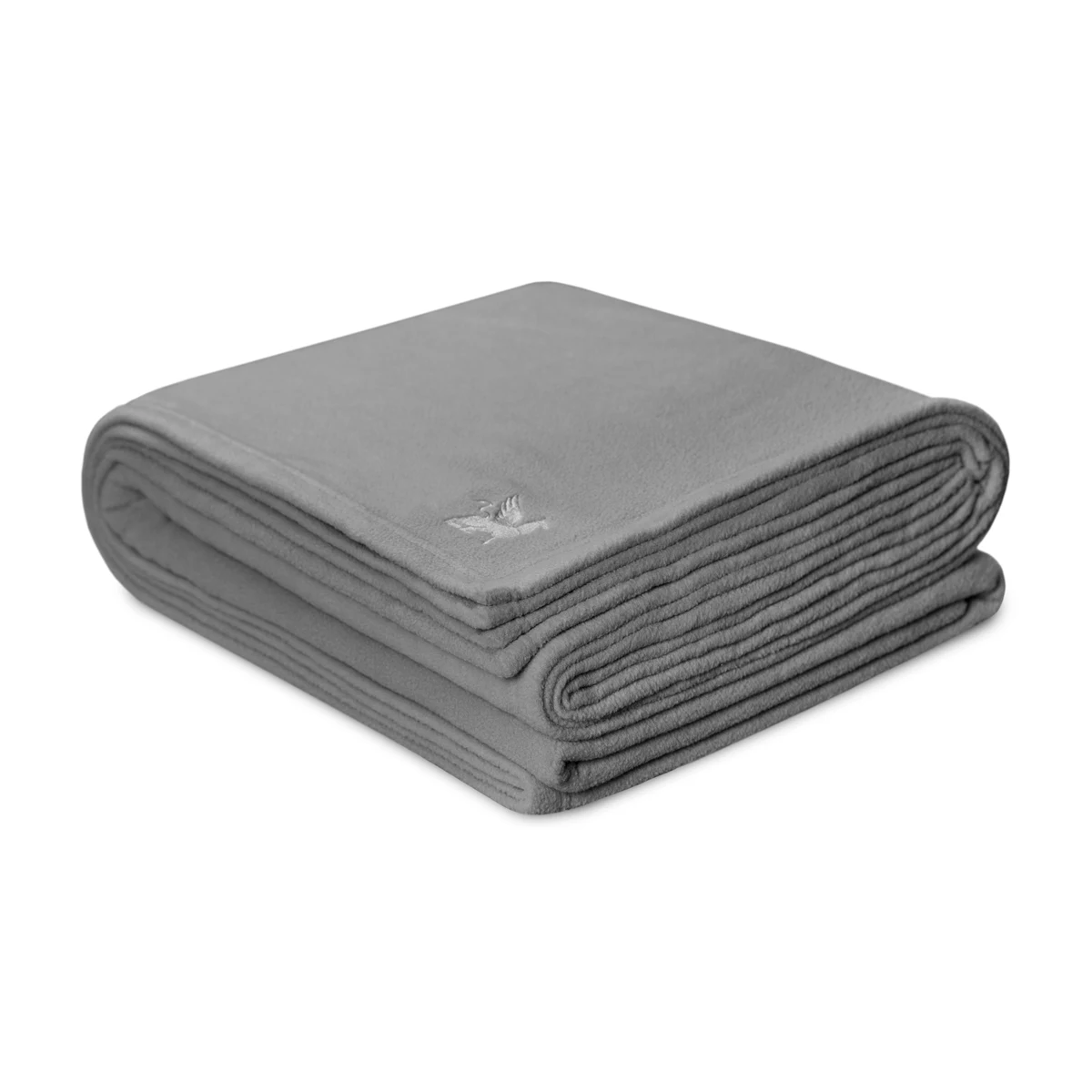 Charcoal Grey 100% Polyester Antipill Full Fleece Blanket 1