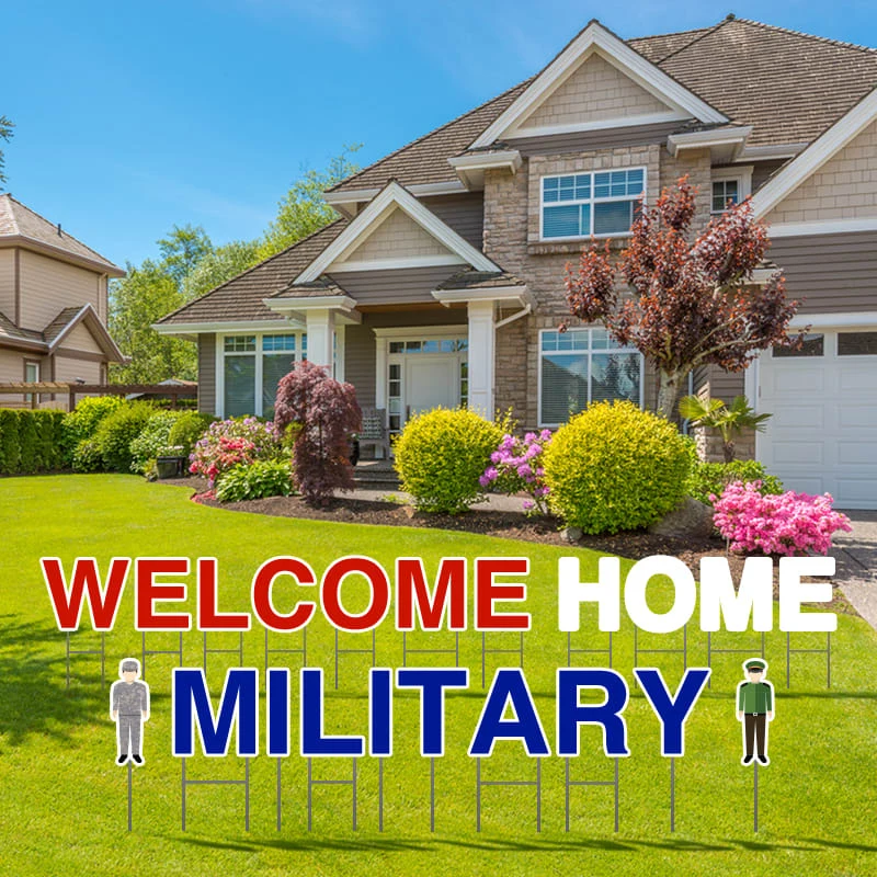 Welcome Home Military Yard Letters 1