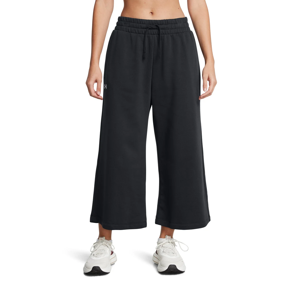 UA Rival Fleece Women's Wide Leg Crop Pants 1