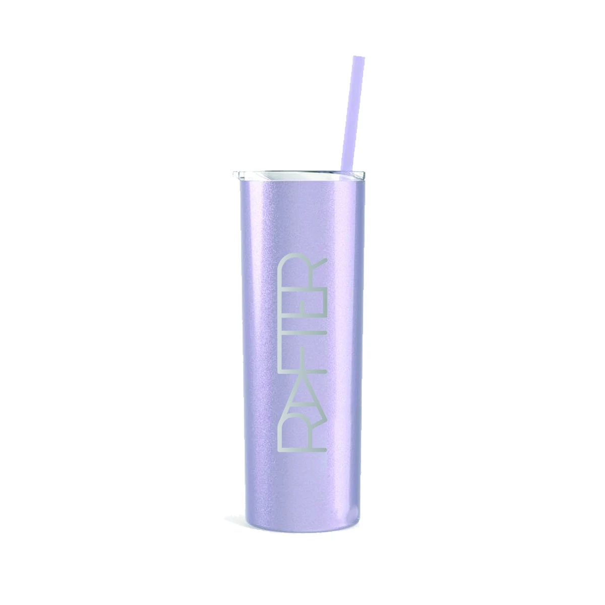 20 Oz. Maars Glitter Lilac Skinny Steel Tumbler 1