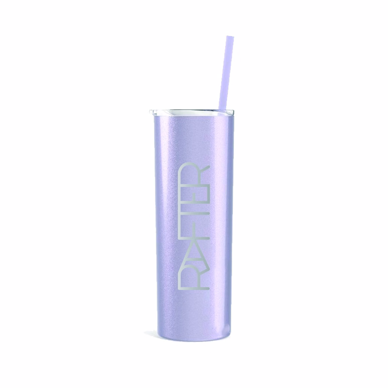 20 Oz. Maars Glitter Lilac Skinny Steel Tumbler