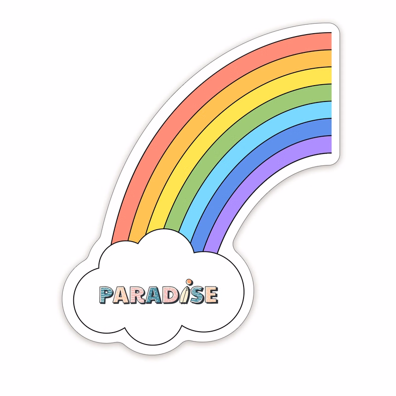 Rainbow Shaped NoteKeeper™ Magnet 35 Mil