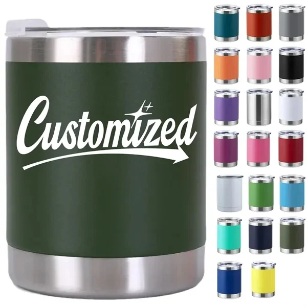 Custom 12oz Stainless Steel Car Mug Double-Wall Insulated — Commute & Office Coffee Mug 1