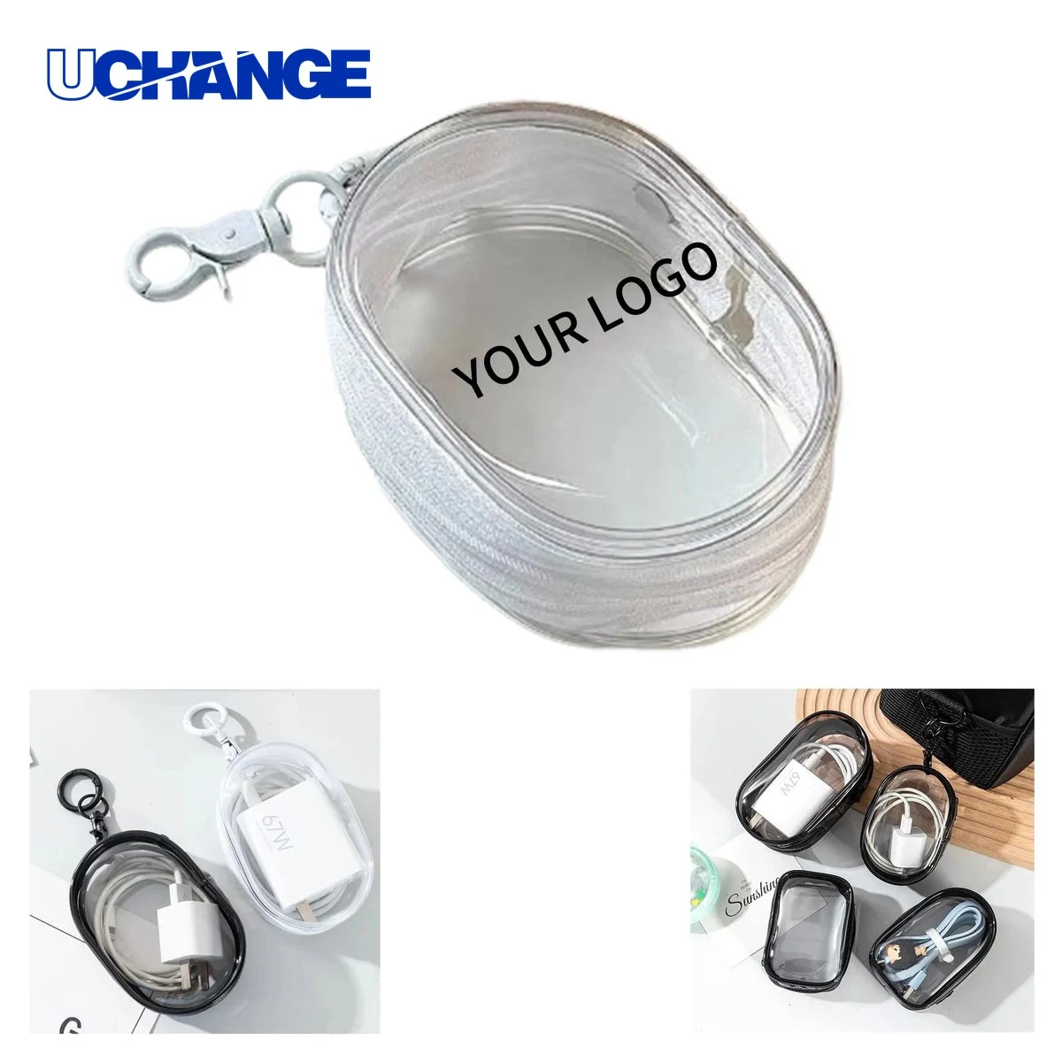 PVC Earphone Storage Case Compact Design 1