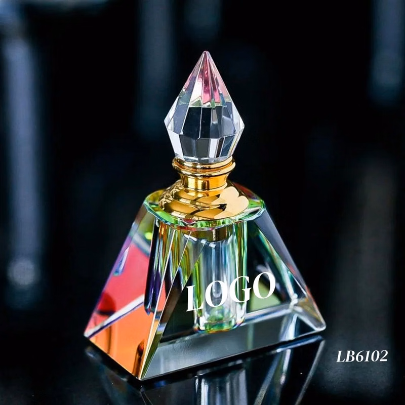 vintage Crystal Perfume Bottle Empty