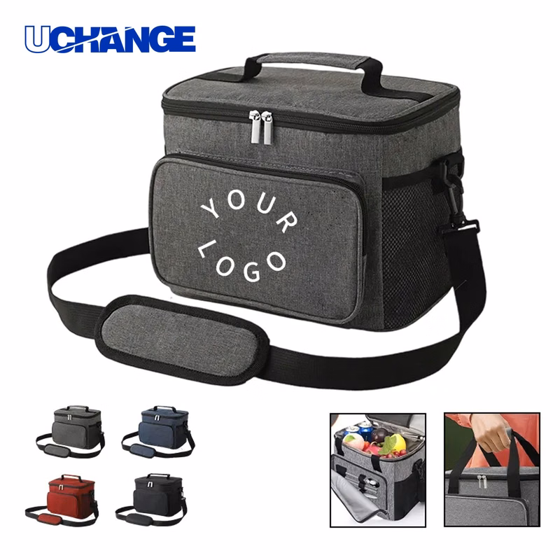 Oxford Insulated Lunch Bag Cooler with Shoulder Strap